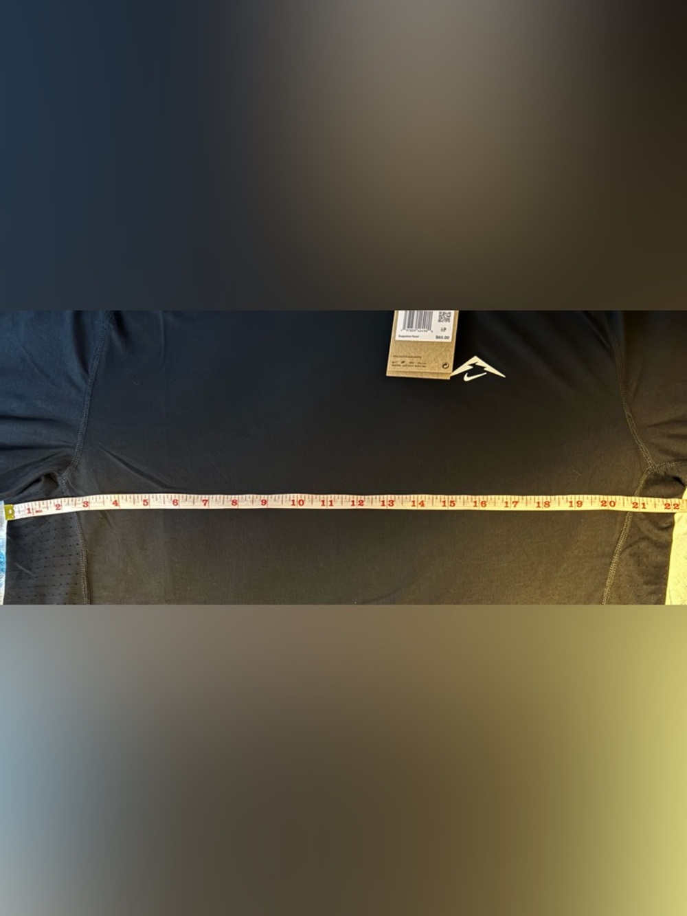 Nike Trail Dri-Fit Solar Chase Running Shirt Black Men's Large - Picture 6 of 6